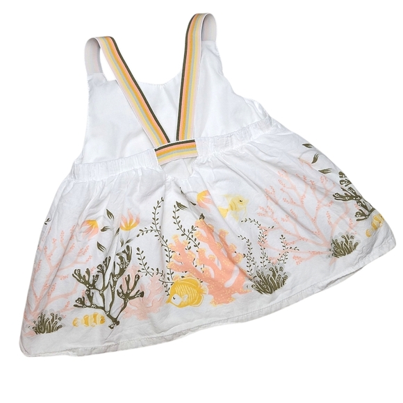 Cynthia Rowley White Sleeveless Shirt with Sea Design Size Medium 7-8 - Picture 4 of 7